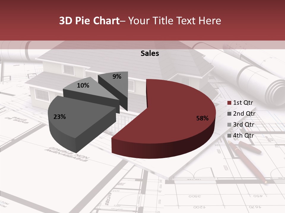 Business Domicile Bungalow PowerPoint Template