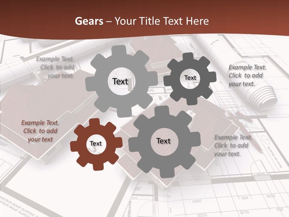 Architecture Map Move PowerPoint Template
