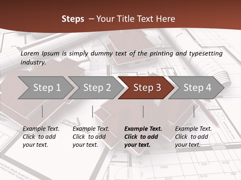 Architecture Map Move PowerPoint Template
