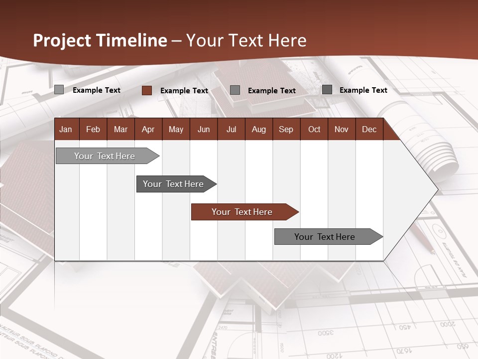 Architecture Map Move PowerPoint Template