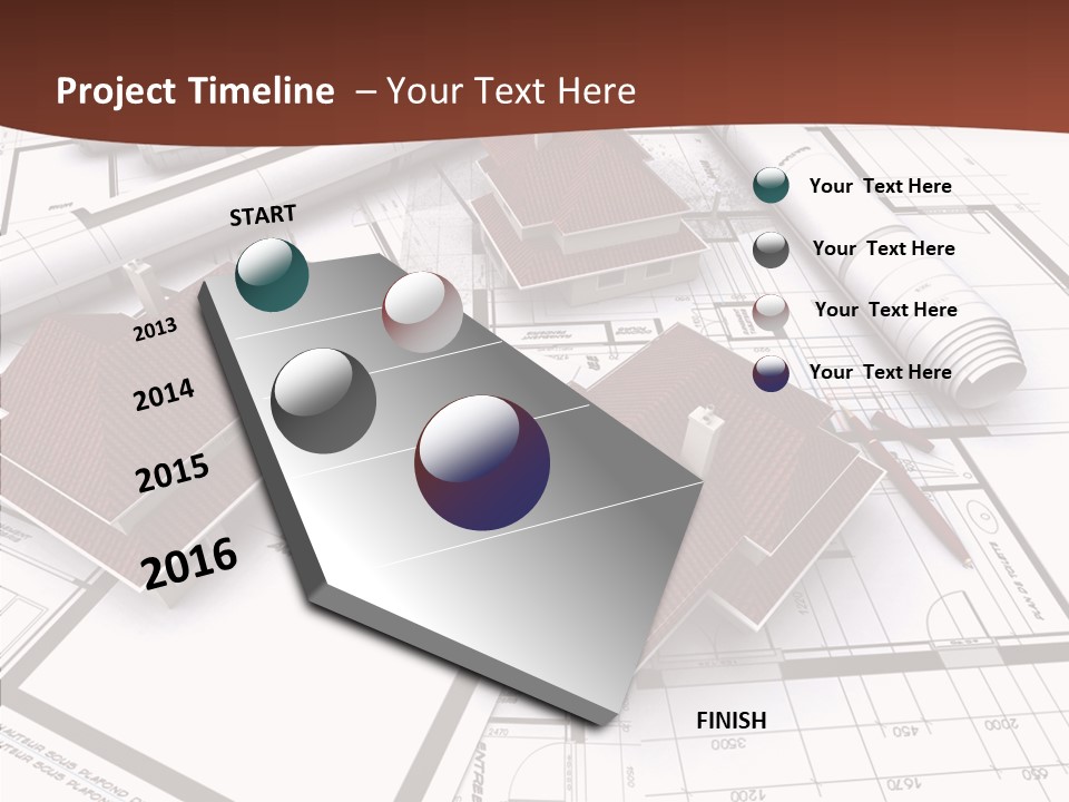 Architecture Map Move PowerPoint Template