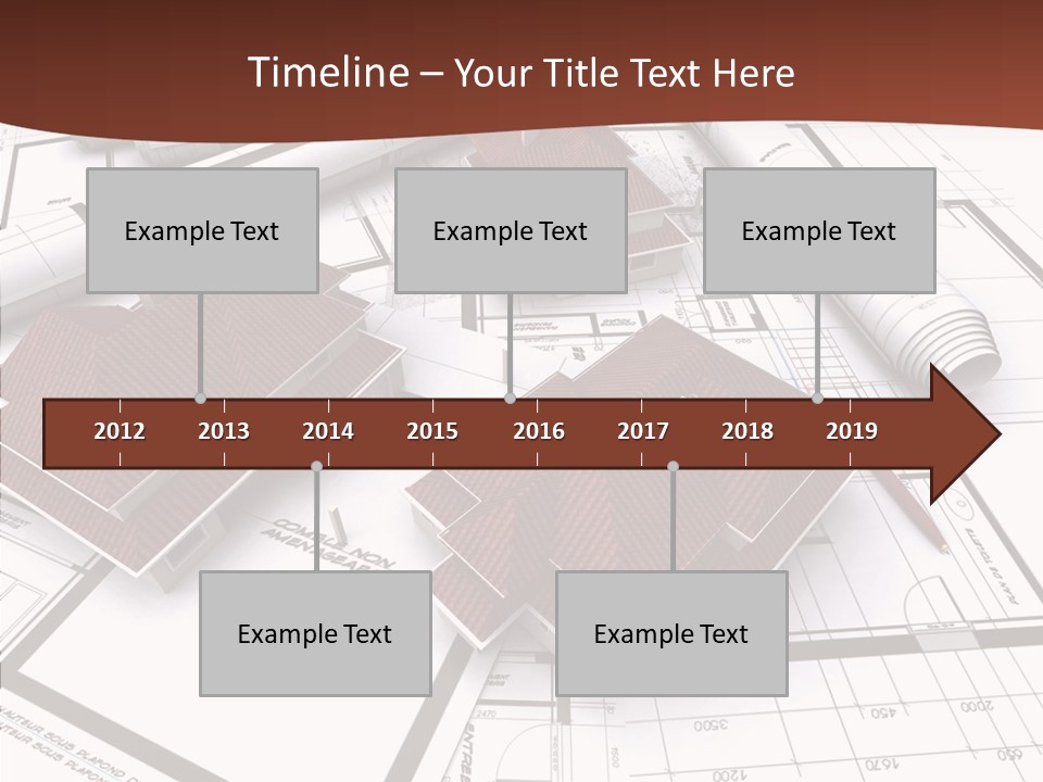 Architecture Map Move PowerPoint Template
