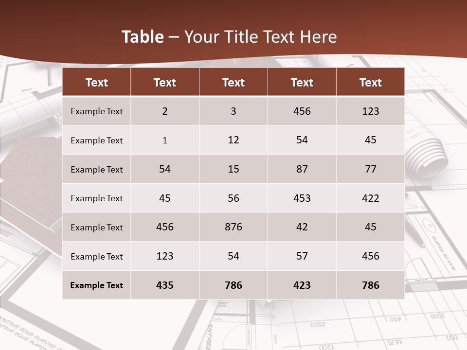 Architecture Map Move PowerPoint Template