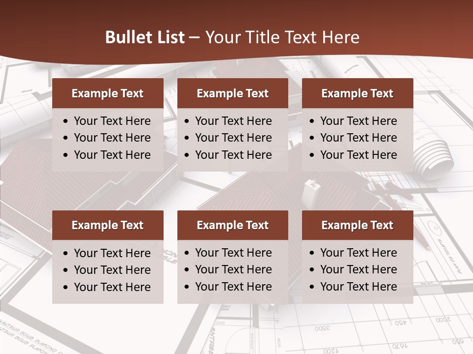 Architecture Map Move PowerPoint Template