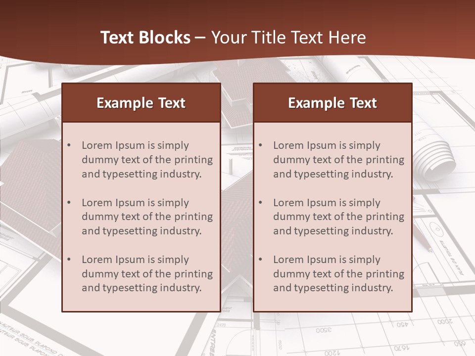 Architecture Map Move PowerPoint Template