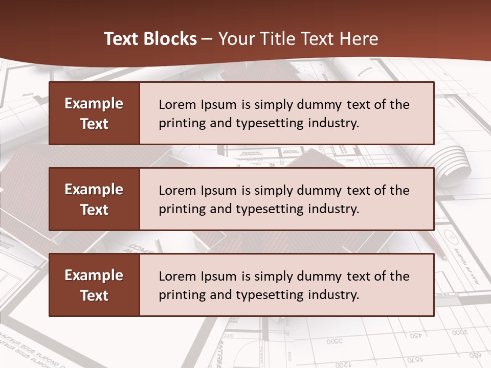 Architecture Map Move PowerPoint Template