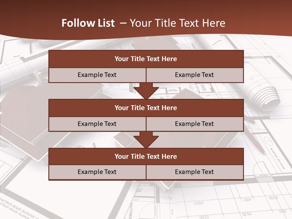 Architecture Map Move PowerPoint Template