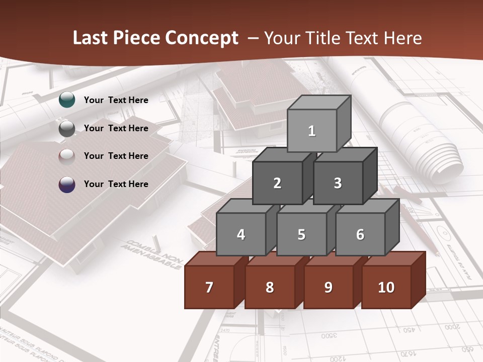 Architecture Map Move PowerPoint Template