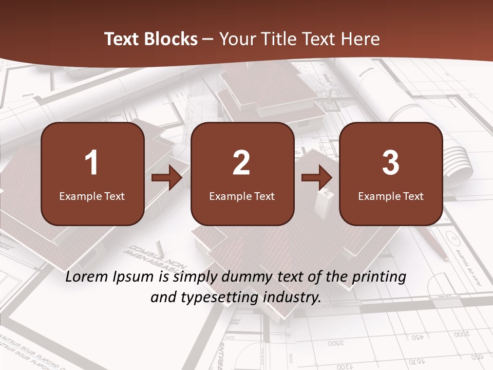 Architecture Map Move PowerPoint Template