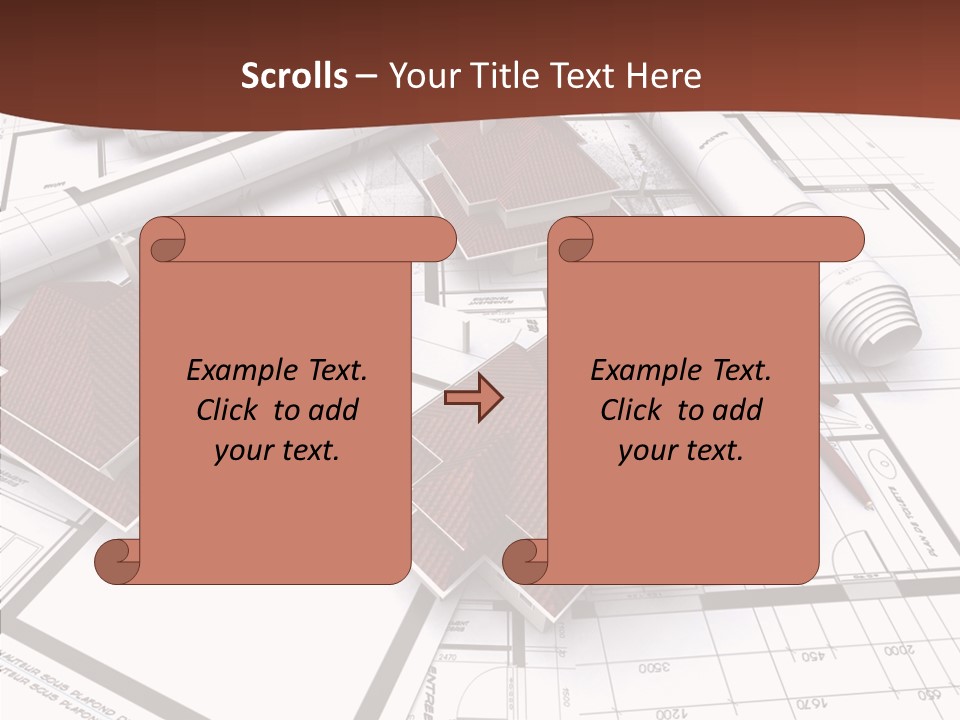 Architecture Map Move PowerPoint Template