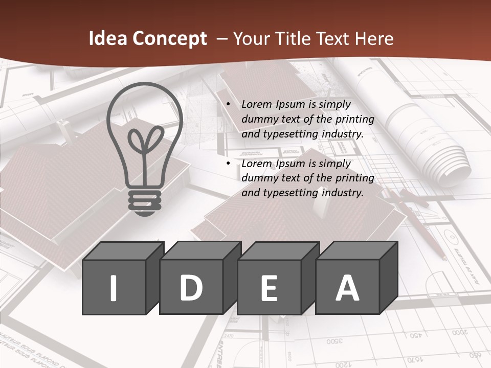 Architecture Map Move PowerPoint Template