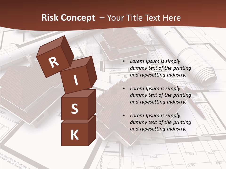 Architecture Map Move PowerPoint Template