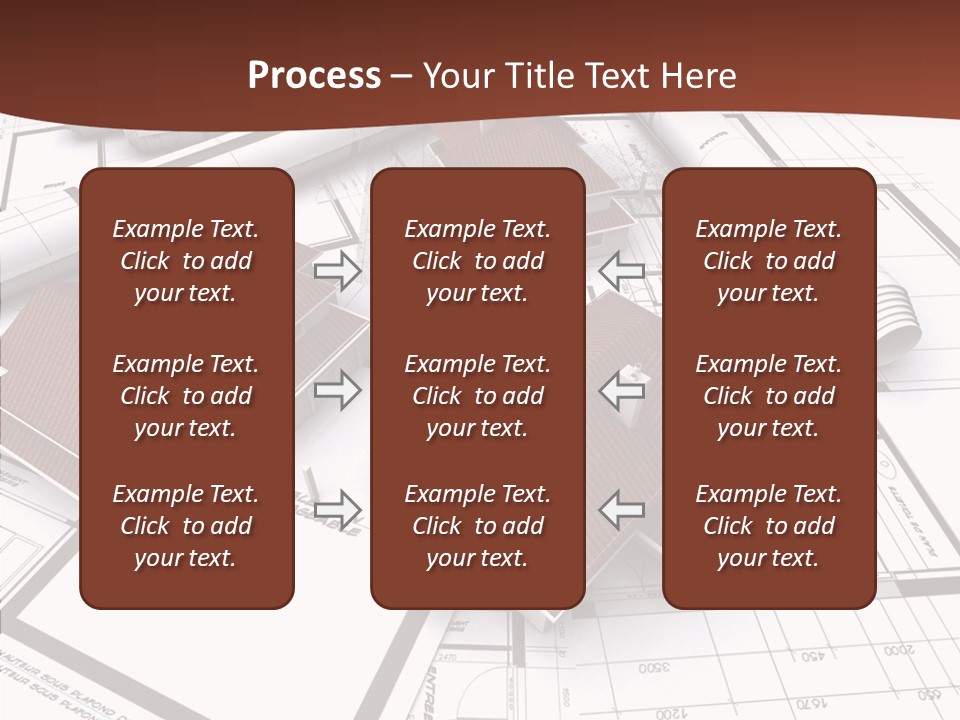 Architecture Map Move PowerPoint Template