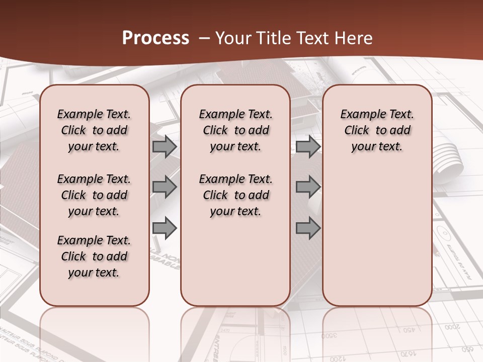 Architecture Map Move PowerPoint Template