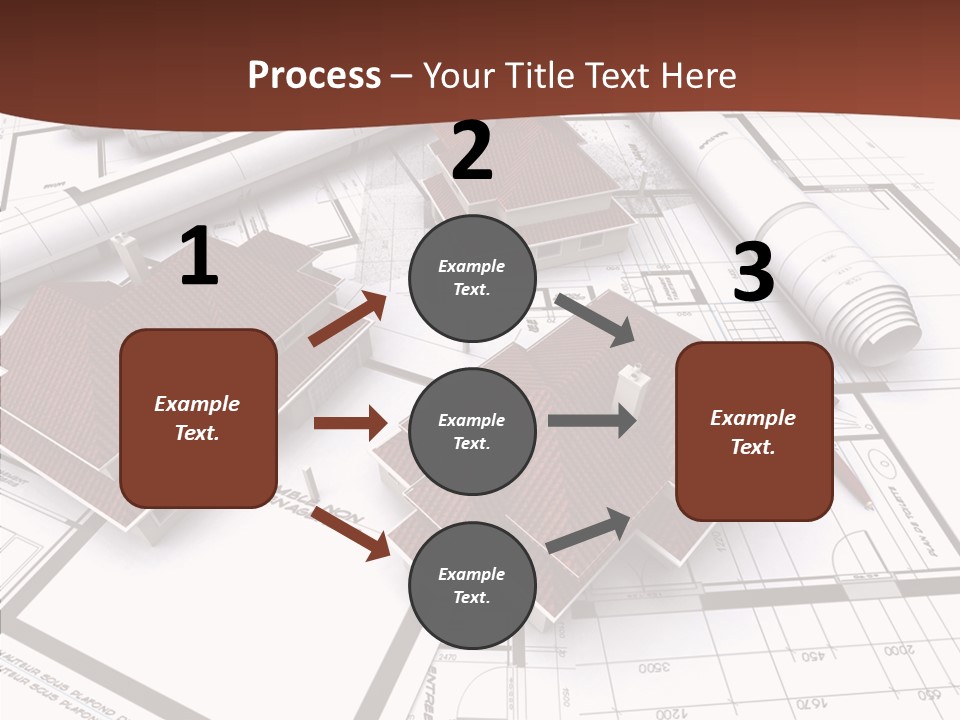 Architecture Map Move PowerPoint Template