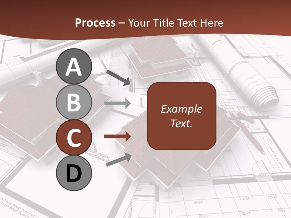 Architecture Map Move PowerPoint Template