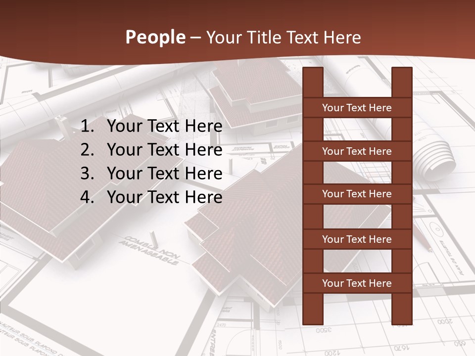 Architecture Map Move PowerPoint Template