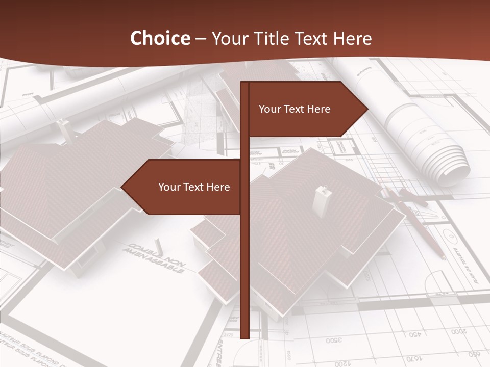 Architecture Map Move PowerPoint Template