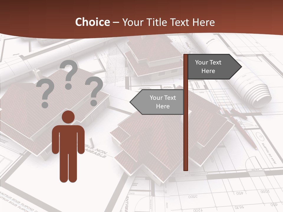Architecture Map Move PowerPoint Template