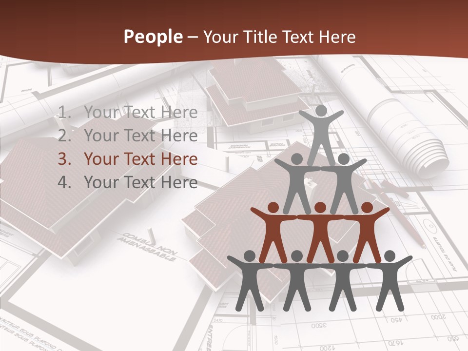 Architecture Map Move PowerPoint Template