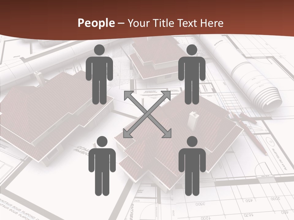 Architecture Map Move PowerPoint Template