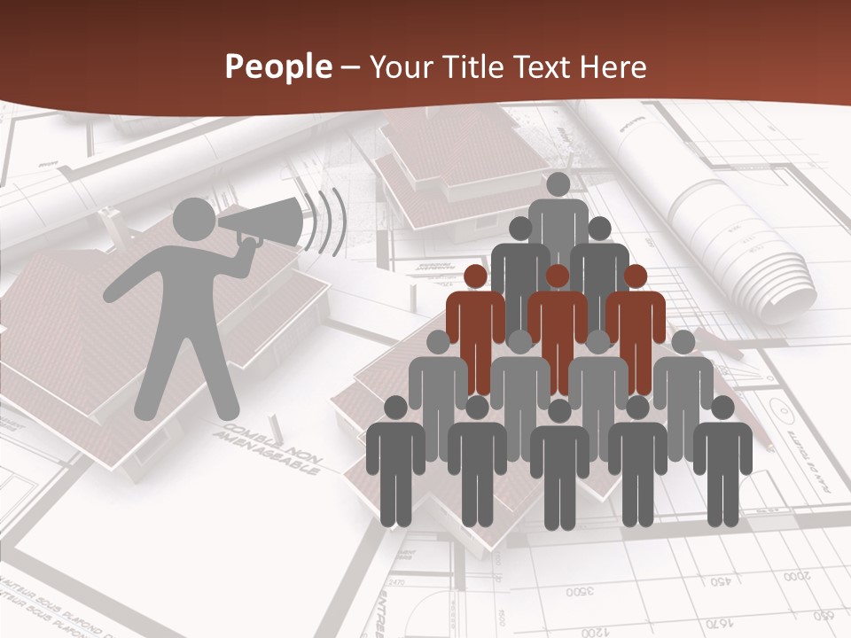 Architecture Map Move PowerPoint Template