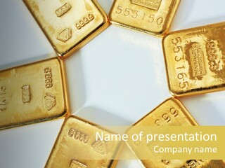 Photography Hires Gold Biscuits PowerPoint Template