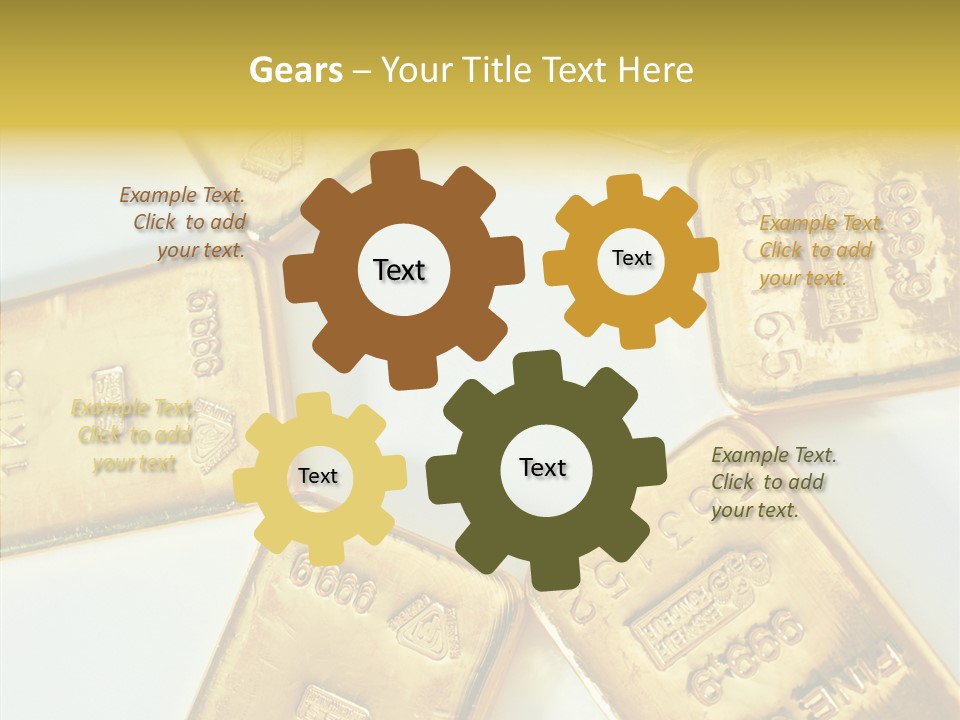 Photography Hires Gold Biscuits PowerPoint Template