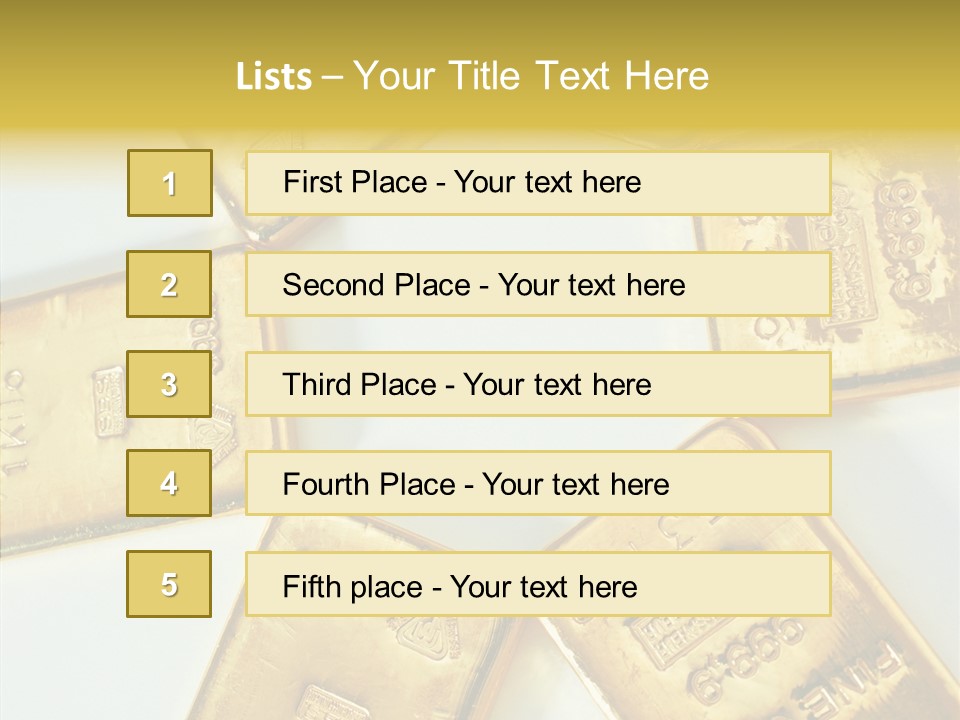 Photography Hires Gold Biscuits PowerPoint Template
