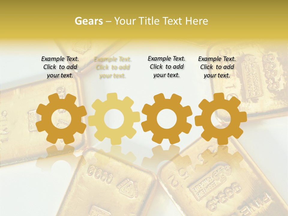 Photography Hires Gold Biscuits PowerPoint Template