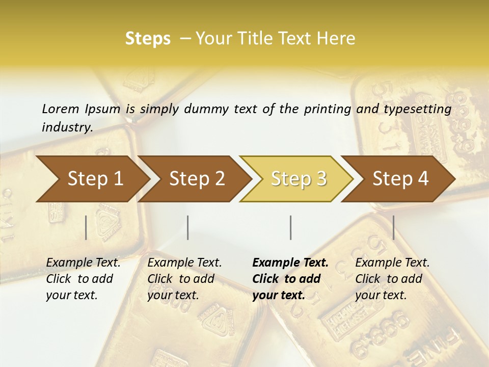 Photography Hires Gold Biscuits PowerPoint Template