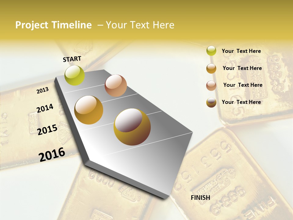 Photography Hires Gold Biscuits PowerPoint Template