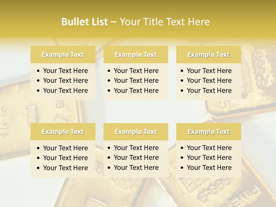 Photography Hires Gold Biscuits PowerPoint Template