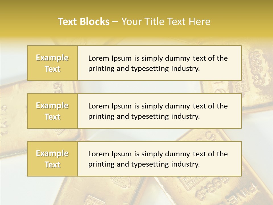 Photography Hires Gold Biscuits PowerPoint Template