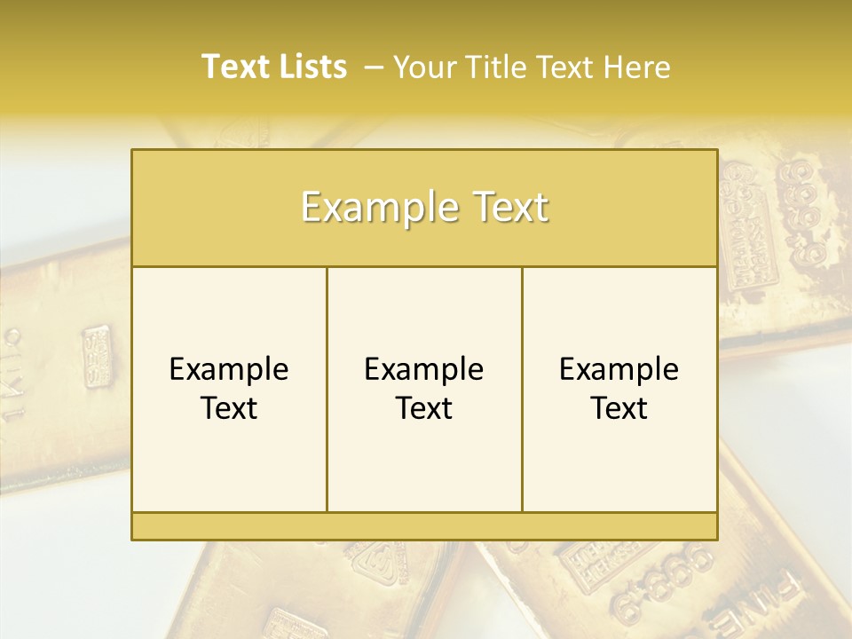 Photography Hires Gold Biscuits PowerPoint Template