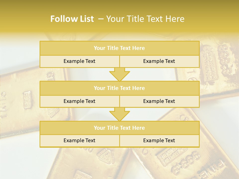 Photography Hires Gold Biscuits PowerPoint Template