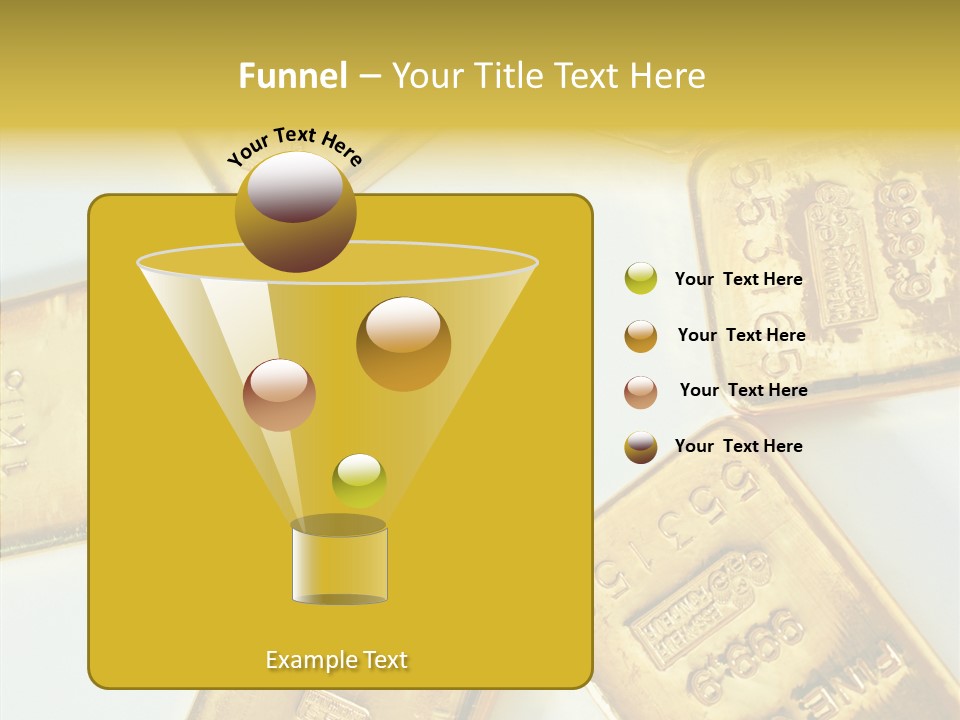 Photography Hires Gold Biscuits PowerPoint Template