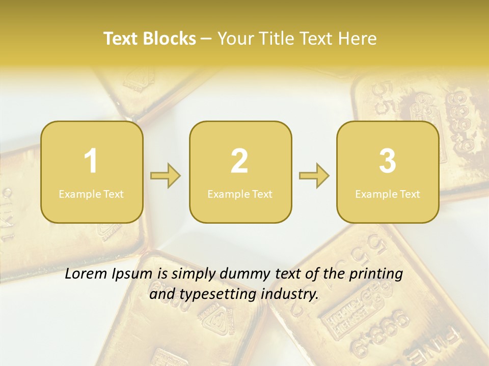 Photography Hires Gold Biscuits PowerPoint Template
