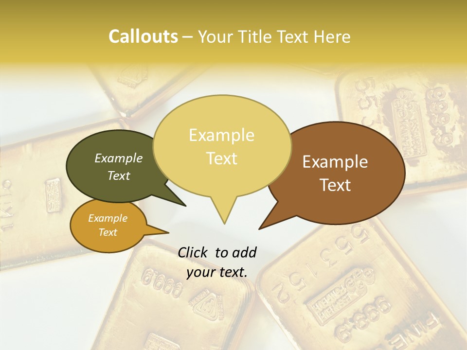 Photography Hires Gold Biscuits PowerPoint Template