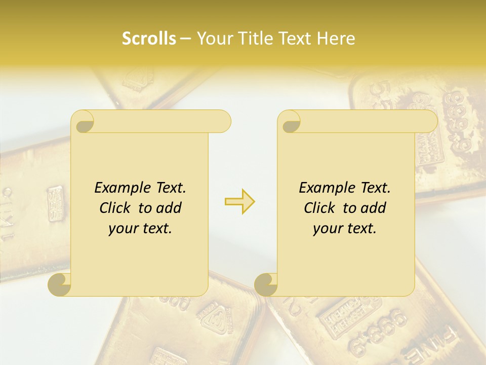 Photography Hires Gold Biscuits PowerPoint Template