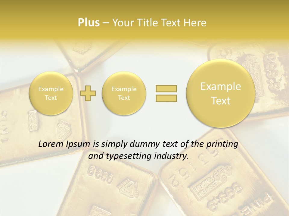 Photography Hires Gold Biscuits PowerPoint Template