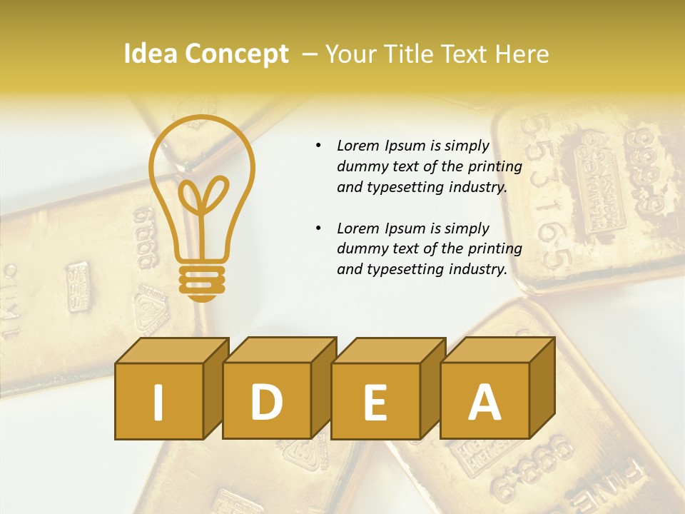 Photography Hires Gold Biscuits PowerPoint Template