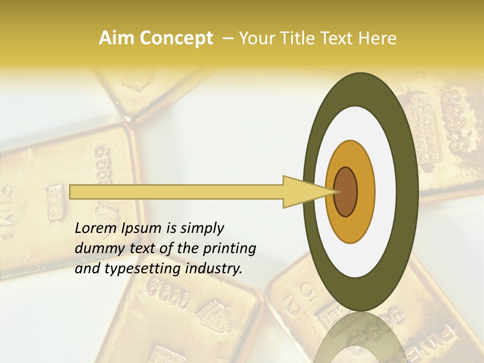 Photography Hires Gold Biscuits PowerPoint Template