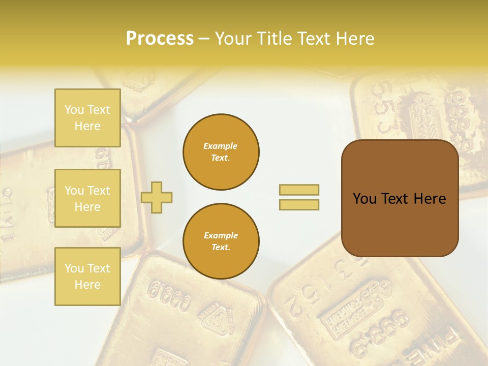 Photography Hires Gold Biscuits PowerPoint Template
