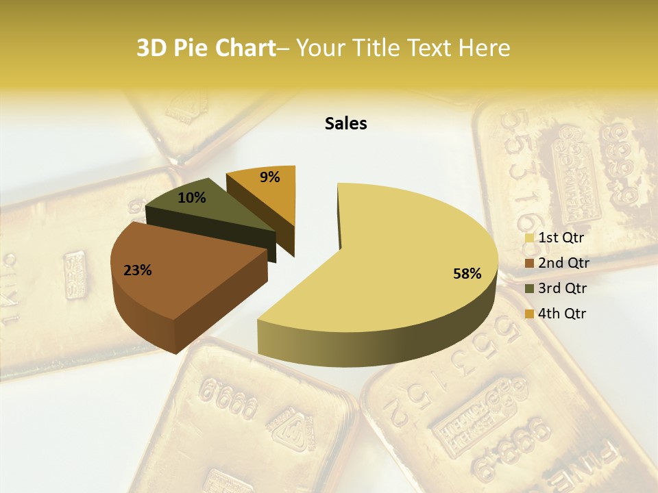 Photography Hires Gold Biscuits PowerPoint Template