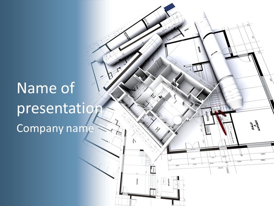 Future Draw Roof PowerPoint Template
