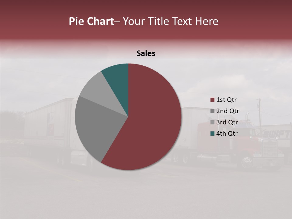 Transportation Red White PowerPoint Template