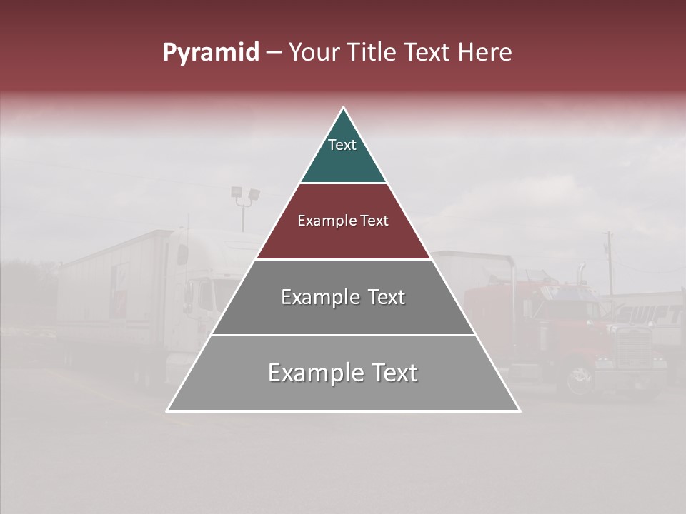 Transportation Red White PowerPoint Template