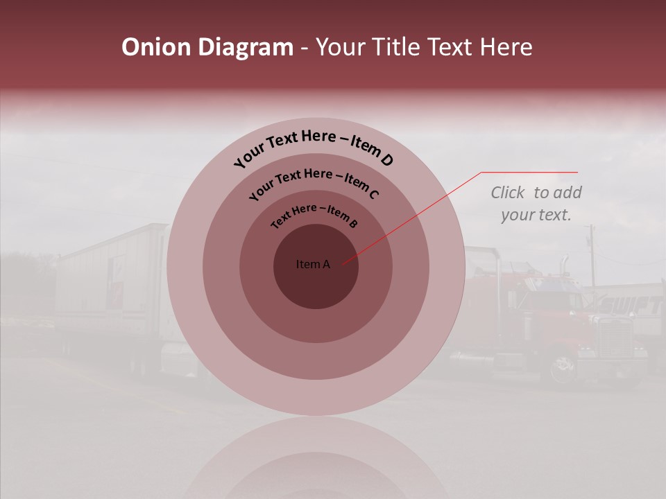 Transportation Red White PowerPoint Template