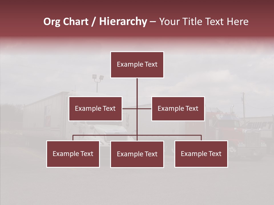 Transportation Red White PowerPoint Template